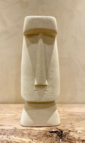 tête moai beige